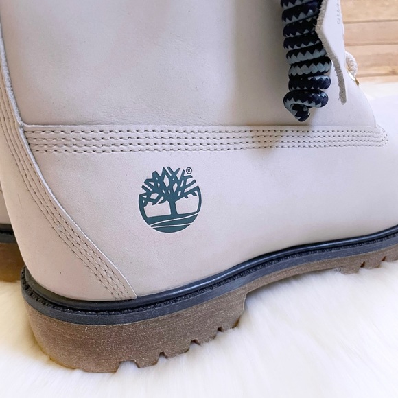 Timberland Men’s Premium 6 Inch Waterproof White Boots - Picture 3 of 8